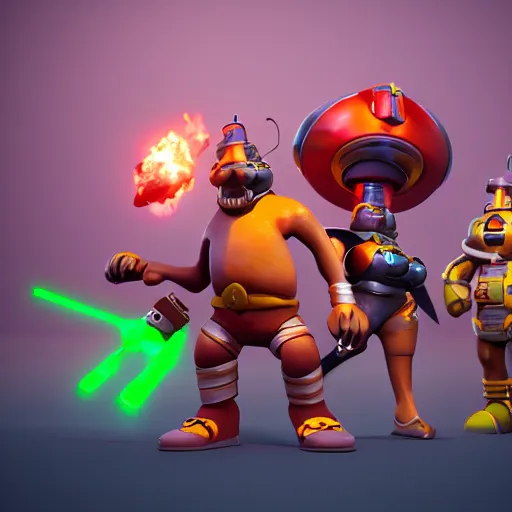 Prompt: 👨🚀, clash royal style characters, unreal engine 5, octane render, detailed, cinematografic, cinema 4 d