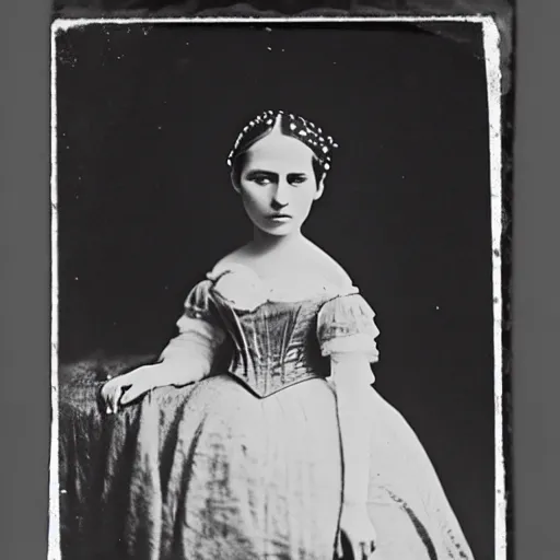 Image similar to photo of a beautiful and young princess, circa 1 8 6 1