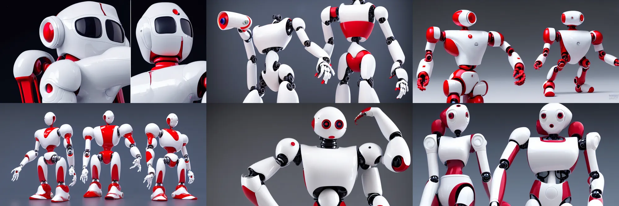 Prompt: high quality white glossy plastic robot with extremely organic design by Luigi Colani, highly capsuled, simple elegant design, some red accents, very coherent symmetrical artwork, cinematic, incredibly detailed, octane render, unreal engine, 8k, Vibrant colors, Smooth gradients, High contrast, Artstation, Product shot, studio spotlight