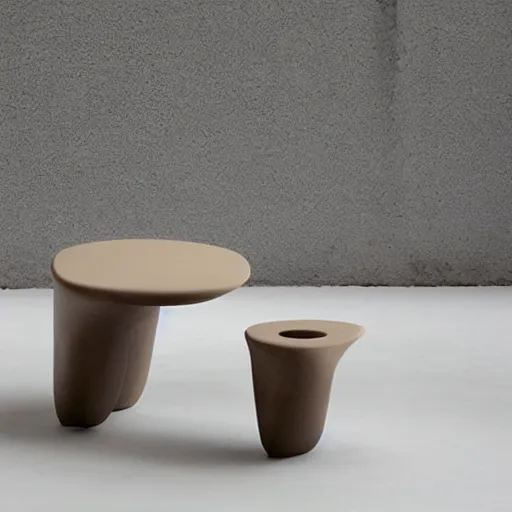 Image similar to the shark stool by tadao ando