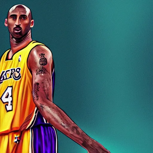 Image similar to kobe bryant in the style of Joel Santana, digital art, amazing detail, cgsociety, artstation