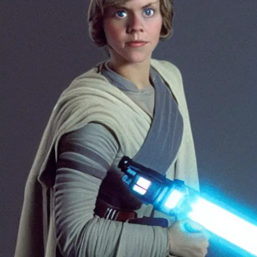 Prompt: andrea the giant as luke skywalker in star wars