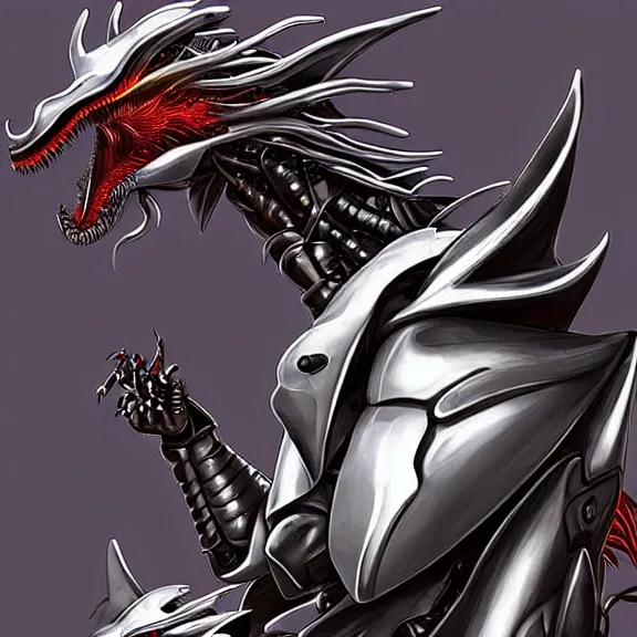 Prompt: detailed maw shot of a gigantic elegant beautiful stunning anthropomorphic hot robot mecha female dragon, swallowing a small human like it was dragon food, with sleek silver metal armor and cat ears, OLED visor over eyes, the human being consumed lays on the tongue, food pov, prey pov, micro pov, vore, digital art, mawshot, dragon vore, dragon maw, furry art, high quality, 8k 3D realistic, macro art, micro art, Furaffinity, Deviantart, Eka's Portal, G6