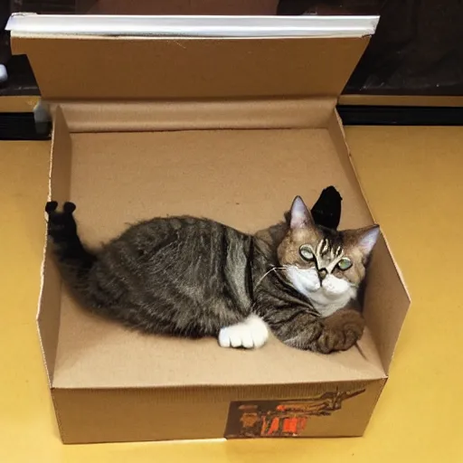 Image similar to Quantum cat dead/undead in a box