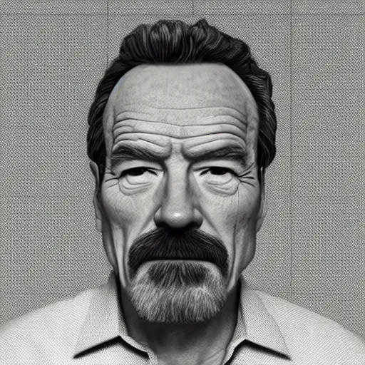 Prompt: Mugshot Portrait of Bryan Cranston dressed as Hal Wilkerson, real life, hyperrealistic, ultra realistic, realistic, highly detailed, epic, HD quality, 8k resolution, body and headshot, film still, front facing, front view, headshot and bodyshot, detailed face, very detailed face