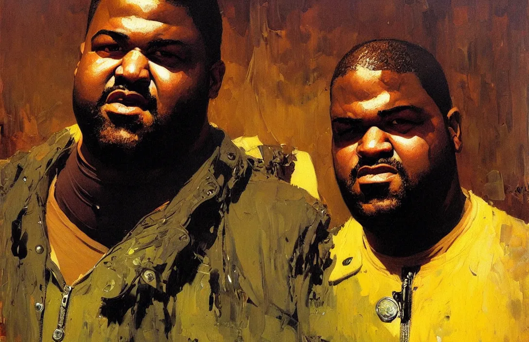 Image similar to portrait of de la soul!!!!!!!!!!!!!!!!!!!!!!!!!!!, detailed face, detailed painting,, epic lighting, by ilya repin, phil hale and kent williams