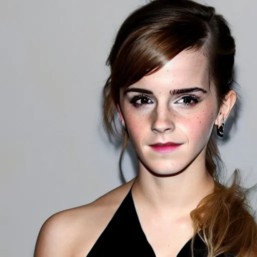 Image similar to Emma Watson as a cyborg