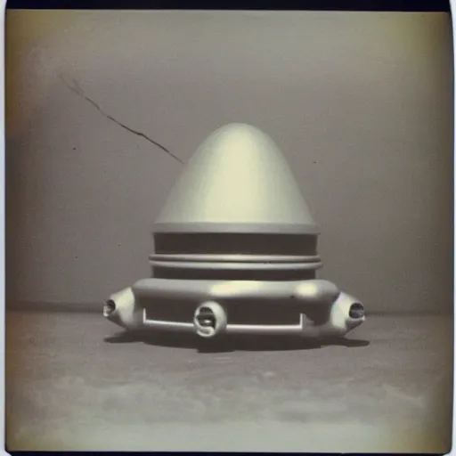 Image similar to Polaroid photo of alien spacecraft