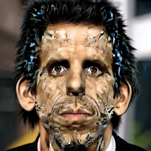 Image similar to an x - ray of ben stiller