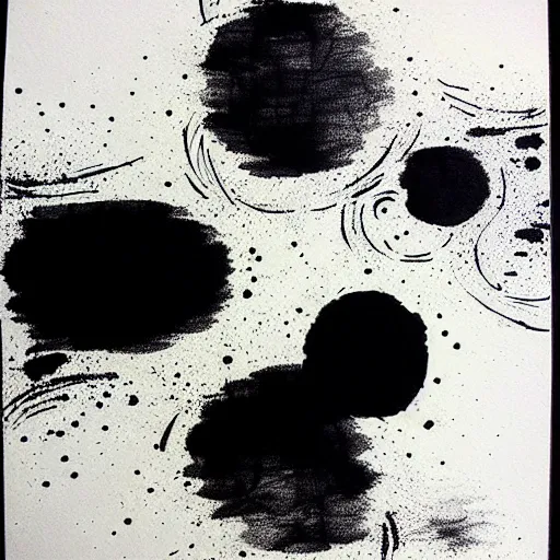 Prompt: zen abstract art ink