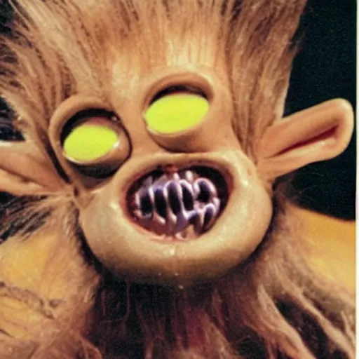 Prompt: creepy creature from a bad 90s commercial