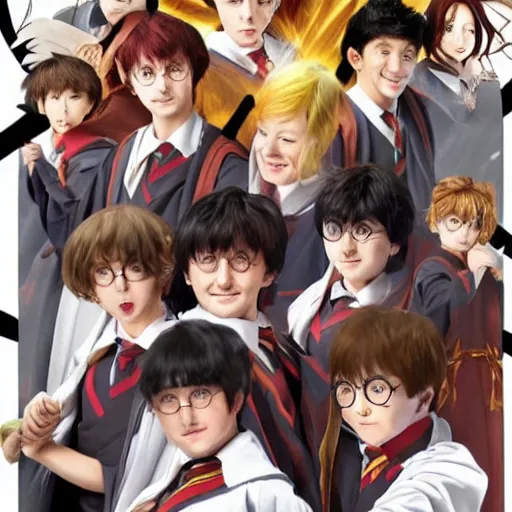 Prompt: Harry Potter as a Japanese anime 4K quality super realistic