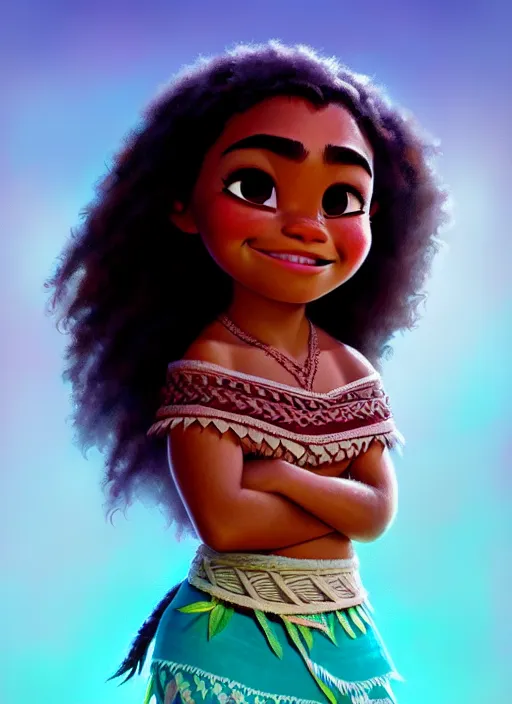 Image similar to moana, soft natural light, intricate, key visual, conceptart, ambient lighting, highly detailed, digital painting, artstation, sharp focus, ghibli, award winning