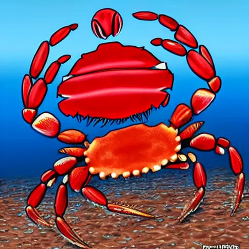 Image similar to obama as a crab, raving