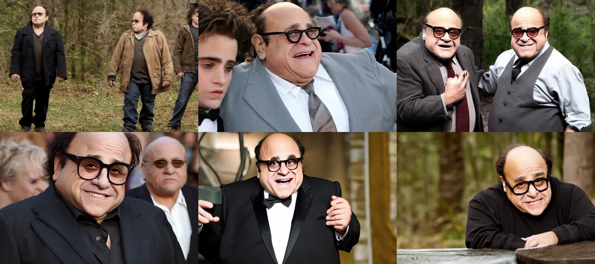 Prompt: Danny Devito playing Edward in Twilight movie