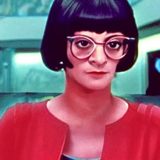 Prompt: A still of Tina Belcher from Bob's Burgers in Blade Runner (1982)