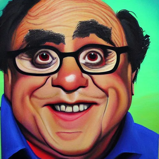 Prompt: Danny Devito painting by Stormy-McPikerton