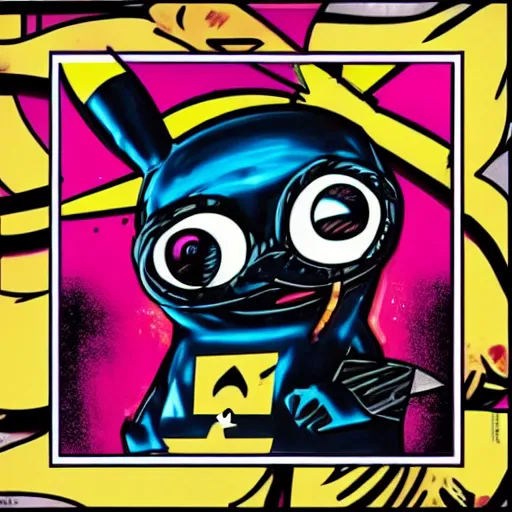 Image similar to Tristan Eaton, Lofi pikachu