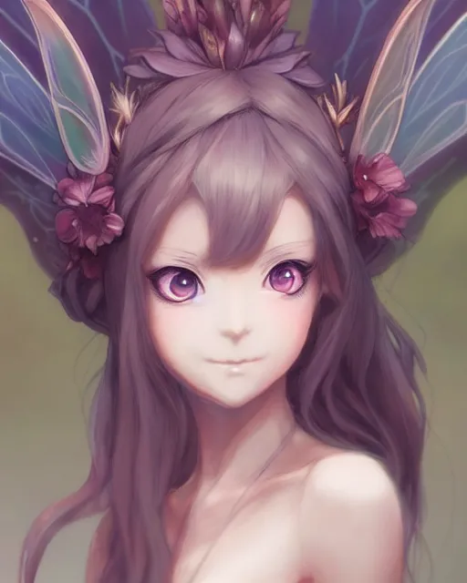 Prompt: character concept art of an anime faerie | | cute - fine - face, gossamer clothing, pretty face, realistic shaded perfect face, fine details by stanley artgerm lau, wlop, rossdraws, james jean, andrei riabovitchev, marc simonetti, and sakimichan, tranding on artstation