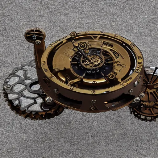 Image similar to steampunk clockwork flying hovercraft 35mm 8k product photo