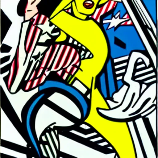 Image similar to roy lichtenstein, pop art, comic book