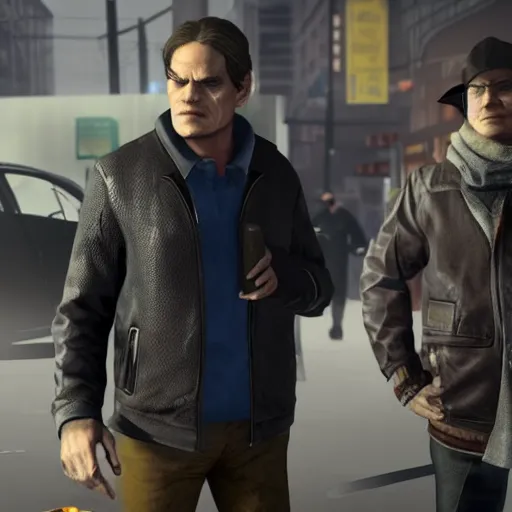 Image similar to film still of Michael Shannon as Aiden Pearce in Watch Dogs