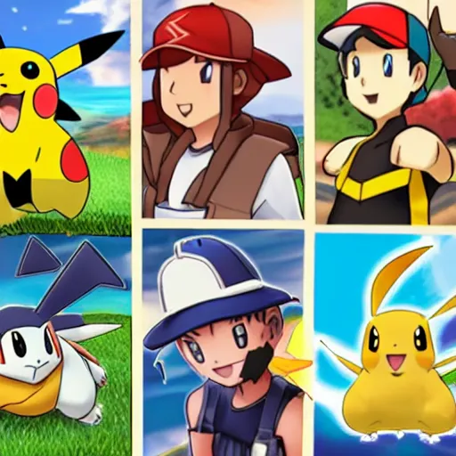 Image similar to Pokemon trainer gold