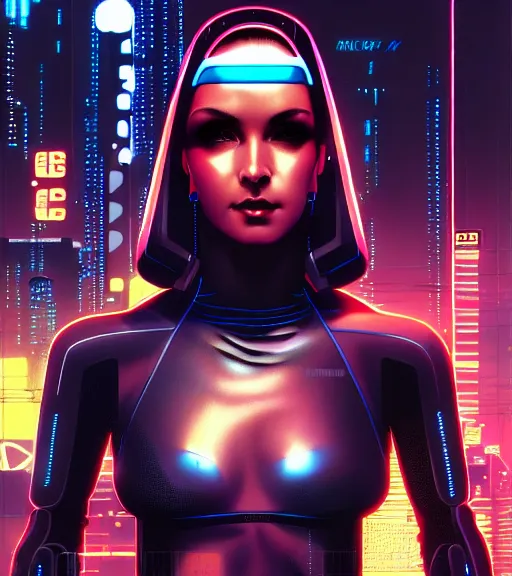 Image similar to cable plugged in, side of head, very very beautiful woman, cyberdeck computer terminal, street level night city, 1 9 7 9 omni magazine cover, style by vincent di fate, artgerm, cyberpunk 2 0 7 7, very coherent, detailed, 4 k resolution, unreal engine, daz