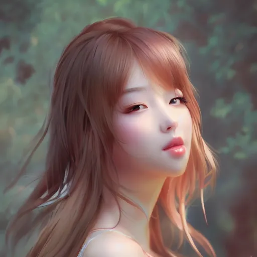 Image similar to realistic beautiful gorgeous natural cute girl summer party art drawn full HD 4K highest quality in artstyle by professional artists WLOP, Taejune Kim, yan gisuka, JeonSeok Lee, artgerm, Ross draws, Zeronis, Chengwei Pan on Artstation