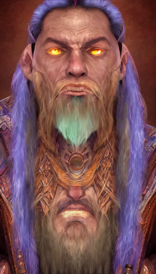 Image similar to portrait of a digital shaman, from wow