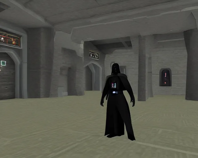 Prompt: darth vader in runescape