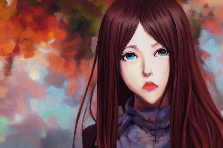 Image similar to malise kurisu, ilya, oil painting, cute, hdr, 4 k