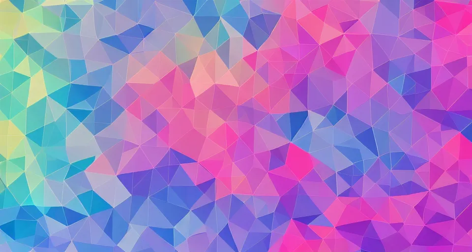 Image similar to large low poly geometric pastel colors desktop wallpaper