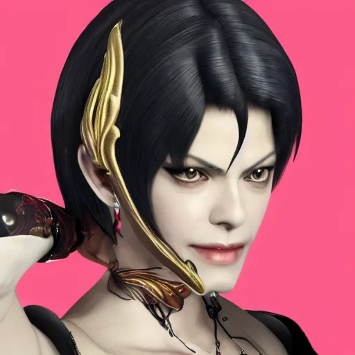 Prompt: asia argento as bayonetta, 8 k resolution lots of details, photo realistic, extremely high quality