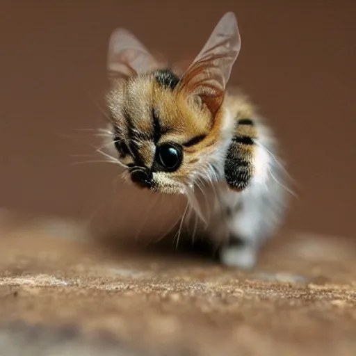 Image similar to photo of world ’ s smallest cat the size of a honeybee