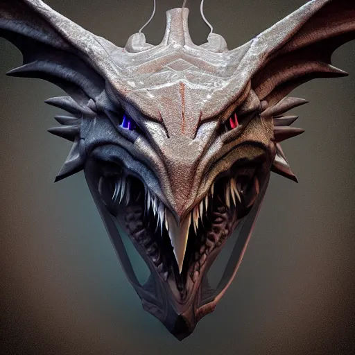 Image similar to dragon head, fantasy style, 4 k