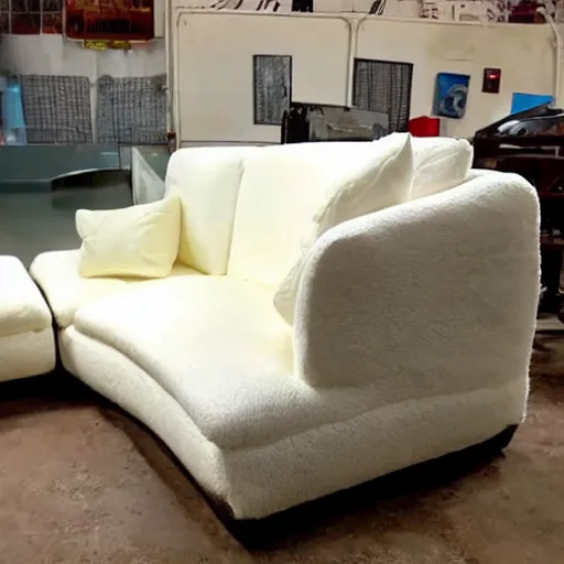 Image similar to marshmallow melting couch, craigslist photo