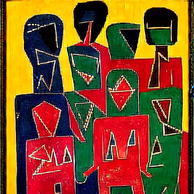 Prompt: a portrait of happy boys, by rufino tamayo