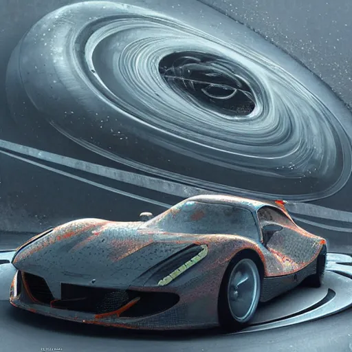 Image similar to hyperrealistic mixed media high resolution painting of the future of the automobile in 1000 years, stunning 3d render inspired art by István Sándorfi and Greg Rutkowski and Unreal Engine, perfect symmetry, dim volumetric lighting, 8k octane beautifully detailed render, post-processing, extremely hyper-detailed, intricate, epic composition, highly detailed attributes, highly detailed atmosphere, cinematic lighting, masterpiece, trending on artstation, very very detailed, masterpiece, stunning, flawless structure, lifelike texture, perfection,