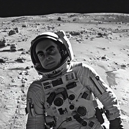 Image similar to extremely detailed photo of carl sagan in mars, detailed face