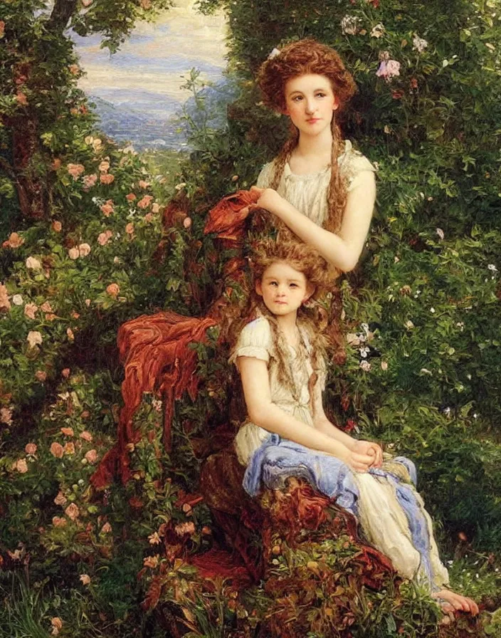 Prompt: a a portrait of Josie Conseco in a scenic environment by Sophie Anderson