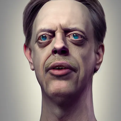 Image similar to hyperrealistic mixed media image of steve buscemi as skinny superman flexing arms, stunning 3 d render inspired art by xiang duan and thomas eakes, perfect facial symmetry, immaculate complexion, realistic, highly detailed attributes and atmosphere, dim volumetric cinematic lighting, 8 k octane detailed render, post - processing, masterpiece,