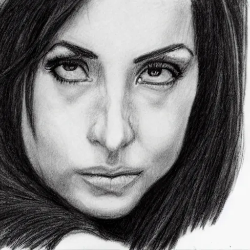 Image similar to attractive woman age 41 professional pencil sketch