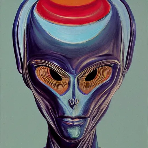 Image similar to alien by wayne thiebaud