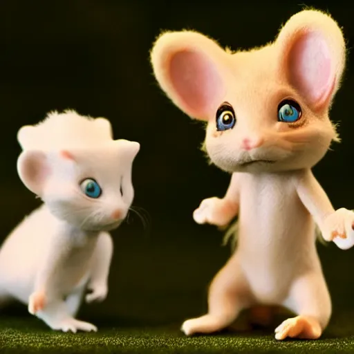 Image similar to gollum as a calico critters