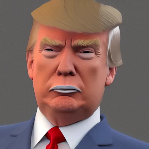 Image similar to donald trump 3 d model