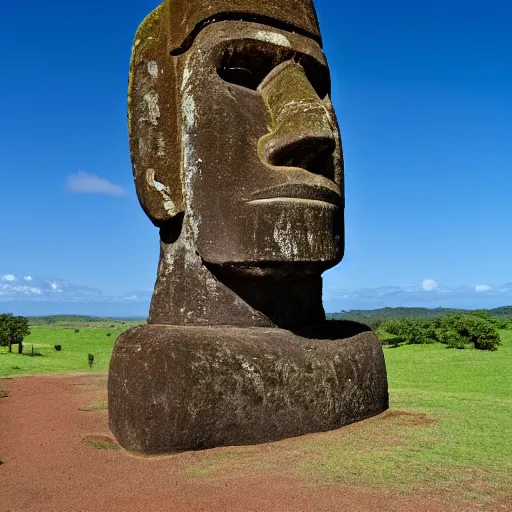 Prompt: moai