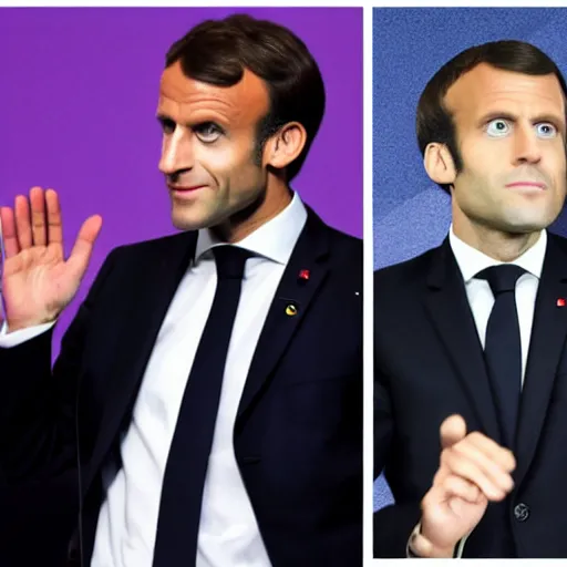 Image similar to Emmanuel Macron doing a Jojo Pose, anime series style, Jojo\'s Bizarre Adventure style