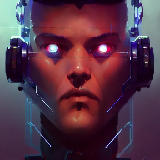 Image similar to a portrait of a handsome cybernetic noir detective, cyberpunk concept art by pete mohrbacher and wlop and artgerm and josan gonzales, digital art, highly detailed, intricate, sci-fi, sharp focus, Trending on Artstation HQ, deviantart, unreal engine 5, 4K UHD image