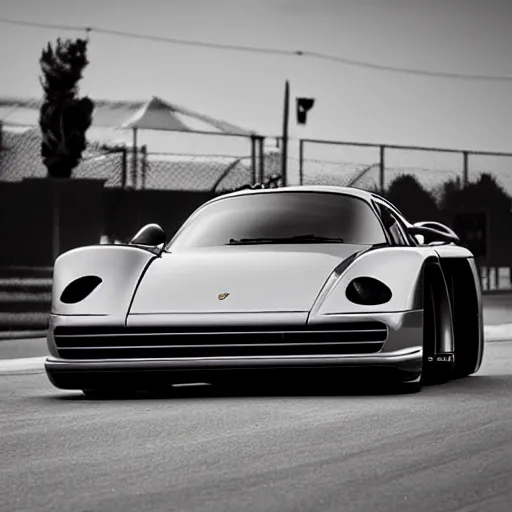 Image similar to porsche 959 from the future. hypercar. photo realistic 35mm Khyzyl Saleem